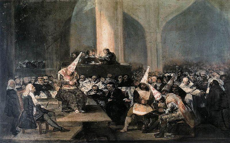 Francisco de Goya The Inquisition Tribunal china oil painting image